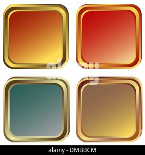 Festgelegten Rahmen Stock Vektor