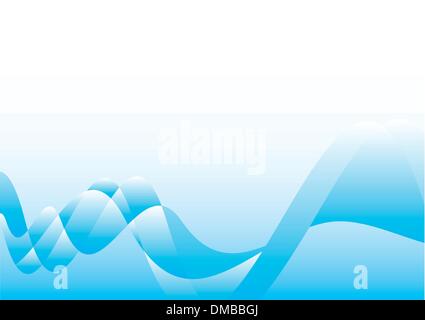 wellenförmige blaue Hintergrund Stock Vektor