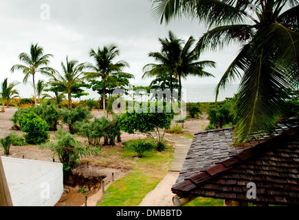 Santo André, Brasilien. 13. Dezember 2013. Das Resort "Campo Bahia" in Santo André, Brasilien, 13. Dezember 2013. Das Resort liegt direkt am Meer ca. 30 km nördlich von Porto Seguro und dient als Heimatbasis für die deutsche Fußball-Nationalmannschaft während der WM 2014. Foto: VERA GOMES/Dpa/Alamy Live News Stockfoto