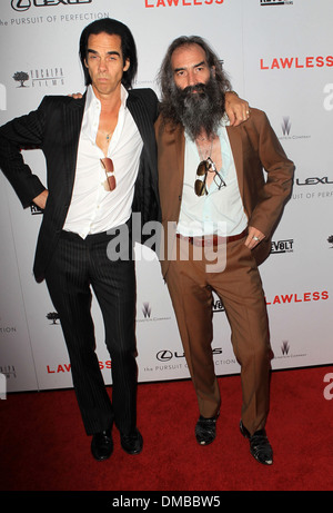 Nick Cave; Warren Ellis-Premiere von "Lawless" ArcLight Kinos Hollywood California - 22.08.12 Stockfoto