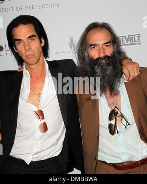 Nick Cave; Warren Ellis-Premiere von "Lawless" ArcLight Kinos Hollywood California - 22.08.12 Stockfoto