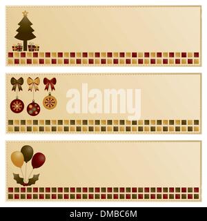 Weihnachts-Banner Stock Vektor