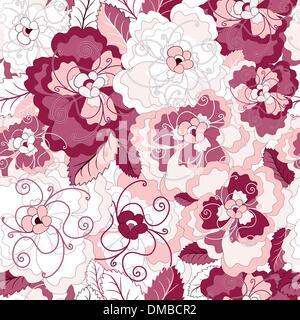Nahtlose Blumenmuster Stock Vektor