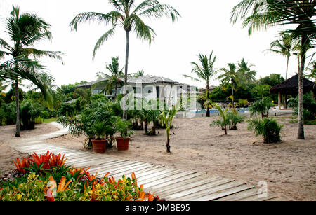 Santo André, Brasilien. 13. Dezember 2013. Das Resort "Campo Bahia" in Santo André, Brasilien, 13. Dezember 2013. Das Resort liegt direkt am Meer ca. 30 km nördlich von Porto Seguro und dient als Heimatbasis für die deutsche Fußball-Nationalmannschaft während der WM 2014. Foto: VERA GOMES/Dpa/Alamy Live News Stockfoto