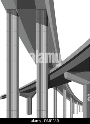 Autobahnbrücken Stock Vektor