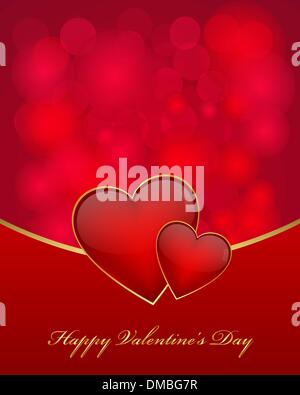 Karte zum Valentinstag Stock Vektor