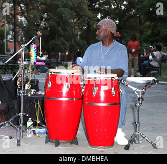 Er Allan Gumbs führt Dr. Ronald McNair Park mit seiner Band New York City, USA - 22.08.12 Stockfoto