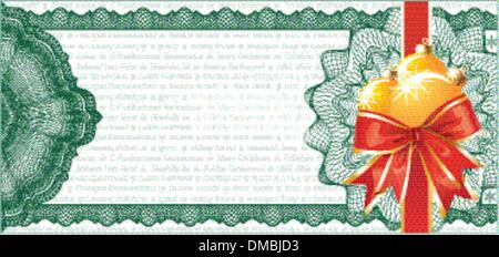 Geschenk-Gutschein oder Rabatt-Gutschein Vorlage / Stock Vektor