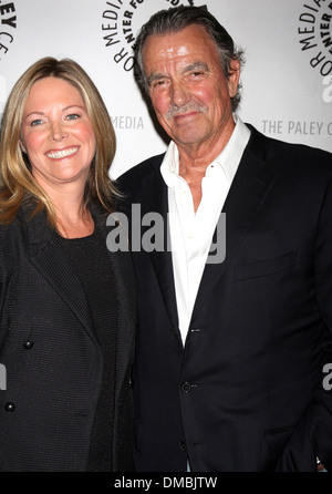 Maria Arena Bell und Eric Braeden "The Young & Restless" feiern 10.000 Episoden auf Paley Center für Media Los Angeles Stockfoto