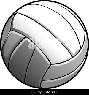 Volleyball-Ball-Vektor-Bild-Symbol Stock Vektor