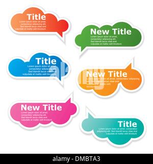 Sprechblasen Satz Stock Vektor