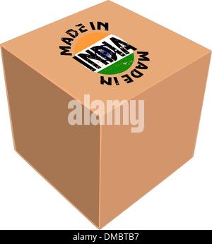 hergestellt in Indien Stock Vektor
