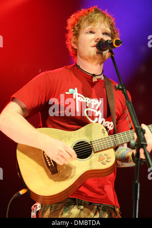 Ed Sheeran V Festival 2012 statt im Hylands Park - Performances - Day One Essex, England - 18.08.12 Stockfoto