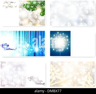 Weihnachtskarte-Vorlagen Stock Vektor