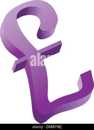 Pfund sterling Stock Vektor