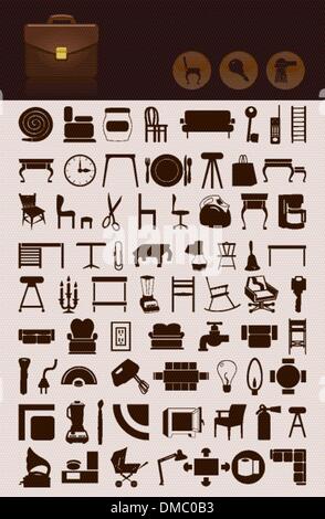 Haus Symbole Stock Vektor