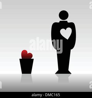 Herz-Staub Stock Vektor