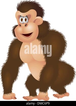 Gorilla-cartoon Stock Vektor