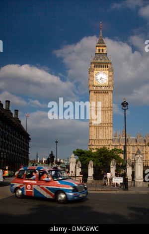 Big Ben London Taxi, London, UK Stockfoto