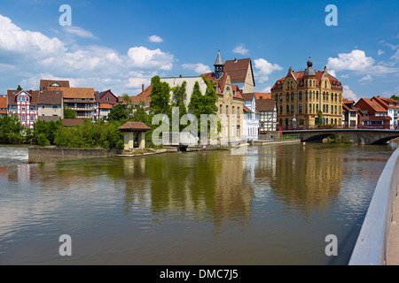 Altstadt im Stadtteil Brueckenhausen, Eschwege, Hessen, Deutschland Stockfoto