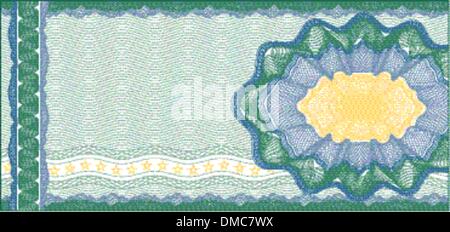 Hintergrund für Gutschein, Geschenkgutschein, Gutschein oder Banknote / Stock Vektor