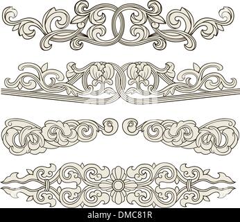 Scroll Ornament Abbildung Stock Vektor