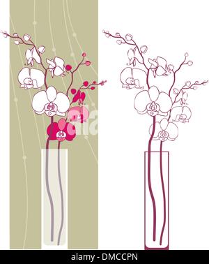 Orchideen Stock Vektor