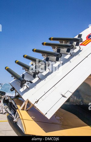 Ein Douglas A-6 Skyraider bei der Wings over Camarillo Flugschau In Camarillo / Kalifornien Stockfoto