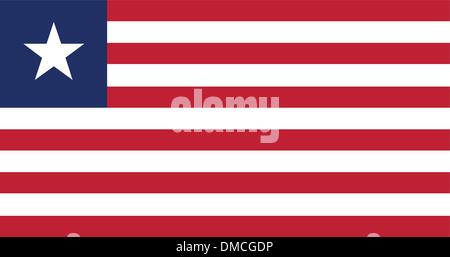 Flagge von Liberia Stock Vektor