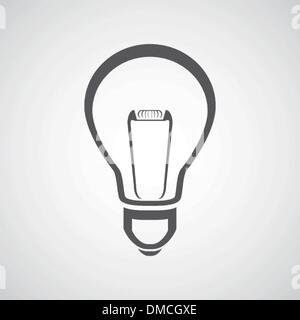 Vektor-Glühbirnen-Symbol Stock Vektor