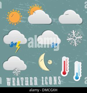Wetter-icons Stock Vektor