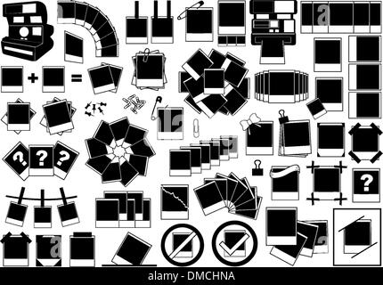 Sofortbilder Satz Stock Vektor
