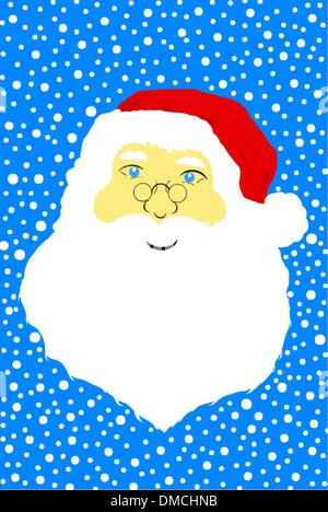 Gesicht von Santa Claus Stock Vektor