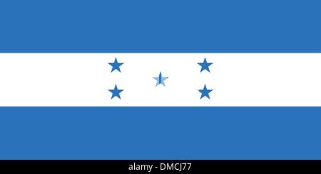 Flagge von Honduras Stock Vektor