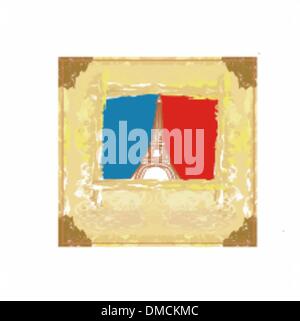 Eiffel Turm künstlerischen Hintergrund. Vektor-Illustration. Stock Vektor