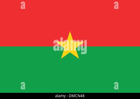 Flagge Burkina Faso Stock Vektor