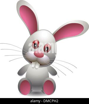 niedlichen Kaninchen cartoon Stock Vektor