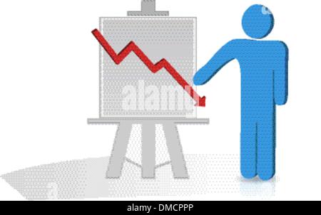 Graph-Diagramm Stock Vektor