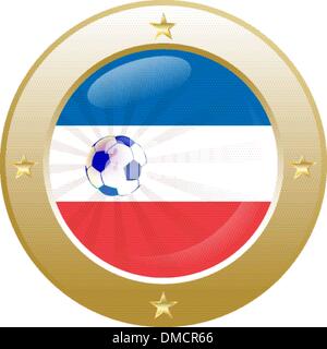 Flagge der Niederlande (Holland) in Kreisform Witz Stock Vektor