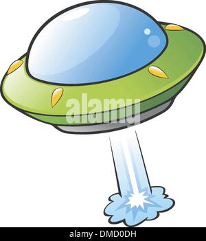 Cartoon fliegende Untertasse Stock Vektor