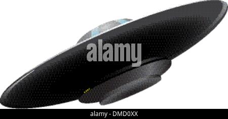 Fliegende Untertasse Stock Vektor