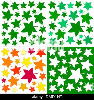 Blätter-Hintergründe-set Stock Vektor