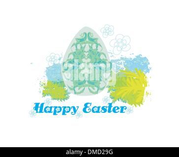 Easter Egg auf Grunge Hintergrund Stock Vektor