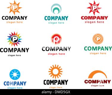 Sonnen-logo Stock Vektor