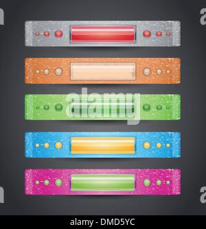 Vektor-Illustration mit Bannern. Stock Vektor