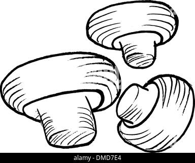 Champignons Stock Vektor