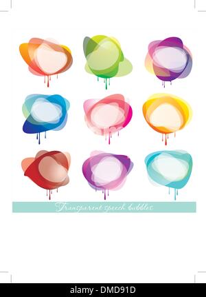 Rede und Sprechblasen Stock Vektor