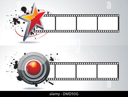 realistische 3d Vektor Filmrolle Stock Vektor