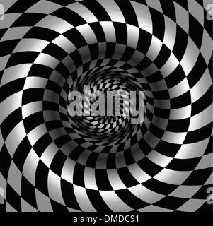 Abstrakte Schwarz-Weiß Schach-Hintergrund Stock Vektor