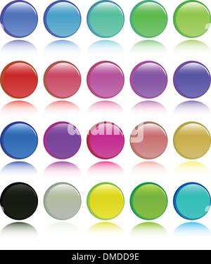 die Farbpalette für Vektor-Taste Stock Vektor